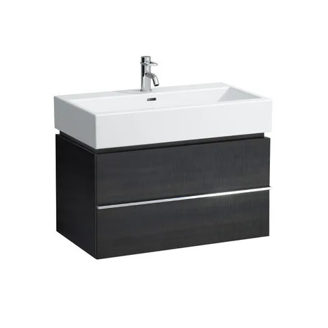 LAUFEN Living City Тумба под раковину 817436, 790x455x455 мм,1 ящик, цвет антрацитовый дуб (НЕ производится!)