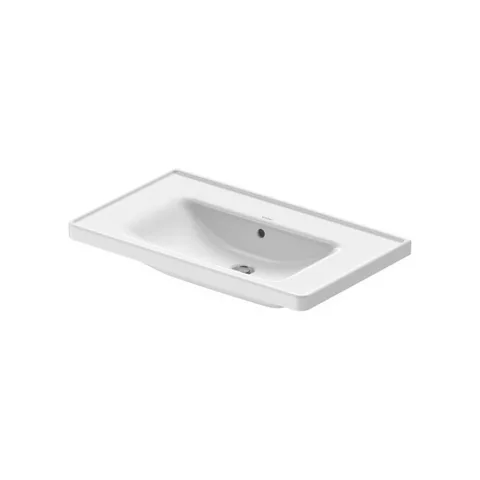 Duravit D-Neo Раковина накладная 800х480  мм, с переливом, без отв. под смеситель, цвет: белый