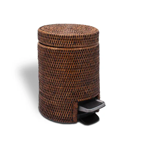 Decor Walther  Корзина с педалью BASKET TE / ротанг темный