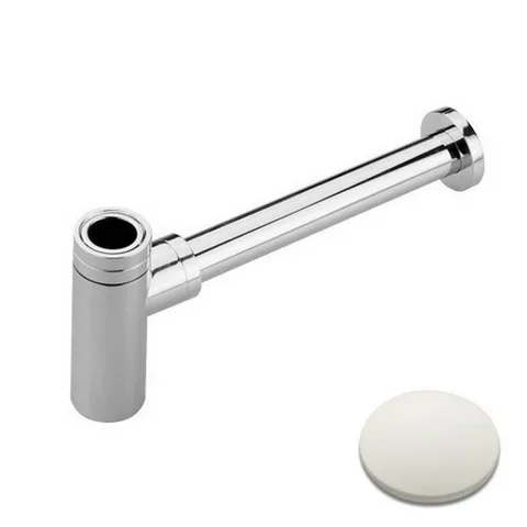 CISAL Сифон 1"1/4 для раковины, цвет Bianco Opaco (акция на товар из наличия)