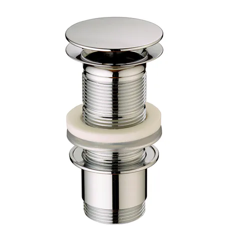 CISAL Донный клапан 1"1/4 для раковин без перелива, цвет Brushed Nickel