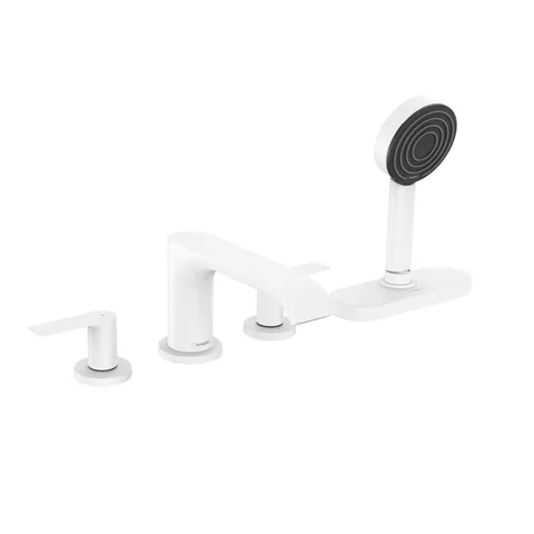 HG Vivenis Смеситель на край ванны, на 4 отверстия, с sBox, матовый белый