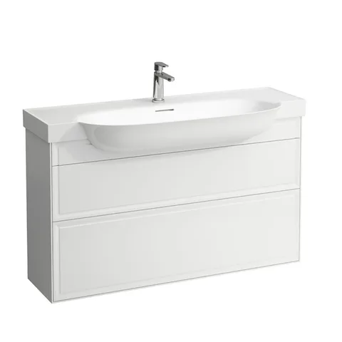 Laufen New Classic База под раковину подвесная , 1180х320х670 мм, 2 ящика, цвет белый матовый (для раковины 813858)