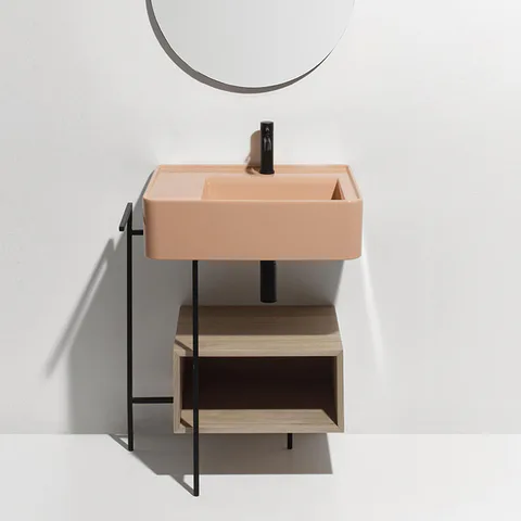 SIMAS RATIO  Раковина чаша подвесная  65x46xh18 см, с 1 отв. для смесителя, без перелива, цвет CARAMELLO