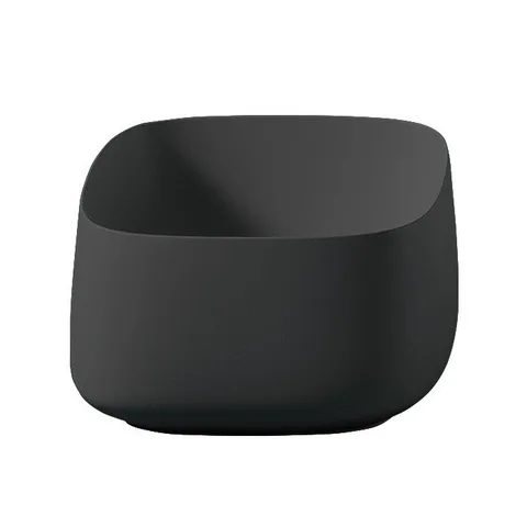ARTCERAM COGNAC Раковина настольная Quadro 43x43 см, цвет матовый черный, Saniglaze