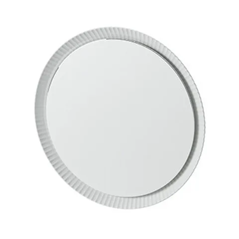 ARTCERAM Зеркало Lord Ø 76 см в керамической раме с LED-подсветкой и сенсорным выключателем, цвет белый