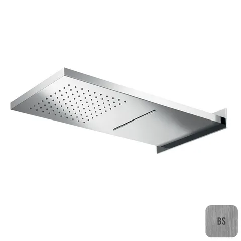 ALMAR Встраиваемый верхний душ 592х270 мм, 2 типа струи, , цвет Stainless Steel Brushed
