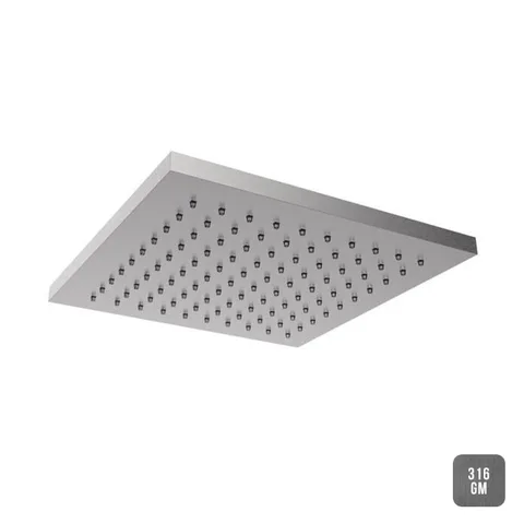 Almar EcoAir SQUARE 316 Душевая лейка, 250х250 мм, нержавеющая сталь, цвет Gun Metal 316 Brushed PVD