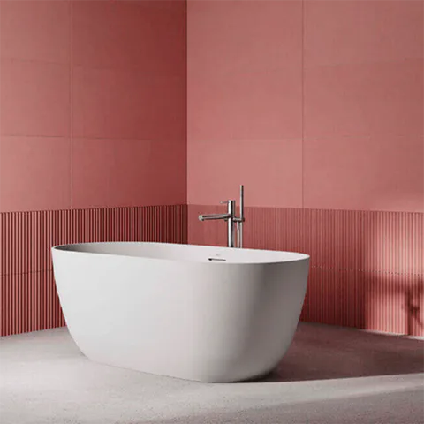 Jacuzzi Moorea Ванна отдельностоящая из композита 170x75x60.5 см, слив-перелив, сифон, регулир.ножки, цвет белый матовый