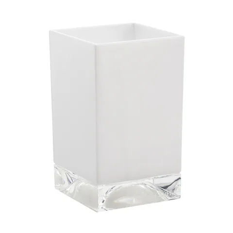Kartell by laufen стакан 70x70x120 мм, пластик, плотный белый