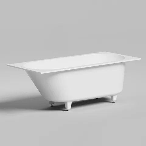 Salini ORNELLA KIT Встраиваемая ванна 1600х700х540мм, овальная чаша, донный клапан, сифон,  интегрир слив-перелив, мат-л: S-Sense, матовый, белый.