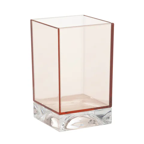 Kartell by laufen стакан 70x70x120 мм, пластик, пудровый розовый