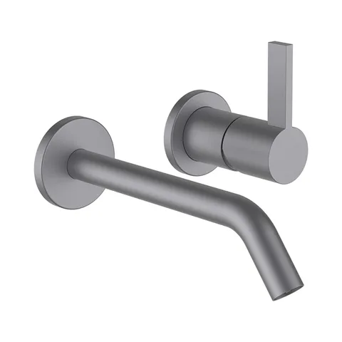 Kartell by laufen смеситель для раковины однорычажный, встраиваемый для установки с Simibox 2-Point, излив 175 мм, PVD матовая нержавеющая сталь