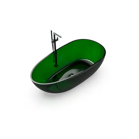 Knief EGG Shape Ванна отдельностоящая из полимерного материала 170x85x54 см, цвет Malachit # 090