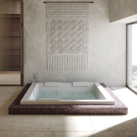 JACUZZI SHARP EXTRA Ванна 200х150х65h г/м , смеситель, Rainbow+ Clean System, декор кит,  цвет белый