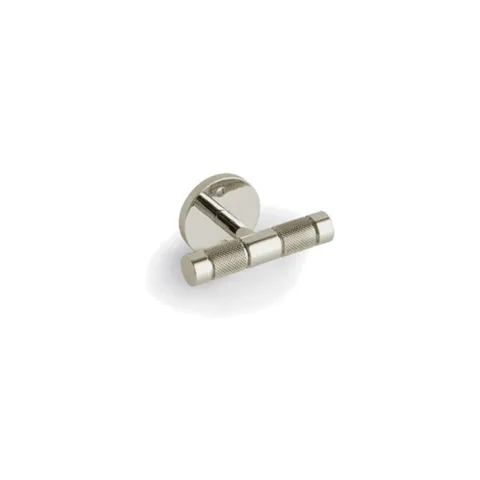 Bertocci Officina 01 Крючок двойной, цвет Brush. Nickel (акция из наличия)