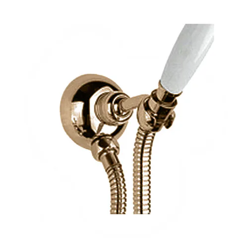 Nicolazzi Держатель душевой ручной лейки, с подводом воды 1/2", цвет: BRONZED PLATED