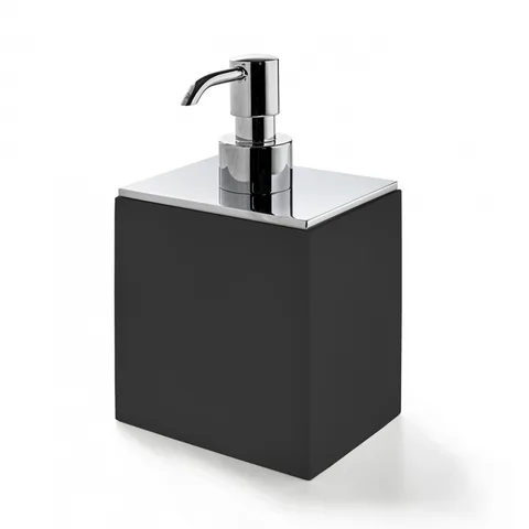 3SC BeMood Black Дозатор настольный 10хh16,5х8 см, цвет черный/хром