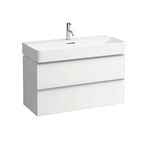 Laufen Case шкафчик 893x520x450 мм, 2 ящика, цвет белый матовый