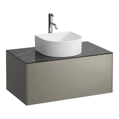 Laufen Sonar шкафчик подесн, 775х455х340 мм, 1 ящик, с 1отв под смеситель, совместим с раковинами 812340/812341/812342/812343, титан и черный мрамор