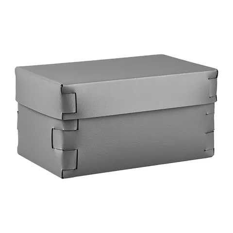 Colombo Adj Коробка Snob, 25x15H13,5 см, цвет: серый/черный