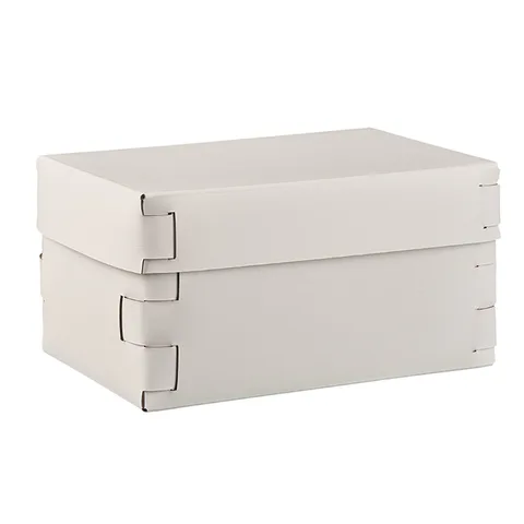 Colombo Adj Коробка Snob, 25x15H13,5 см, цвет: белый/панна котта