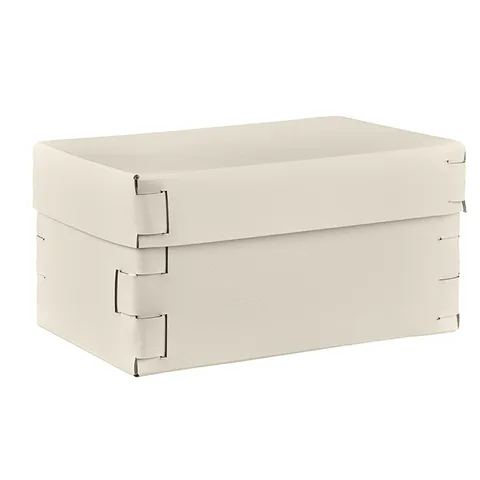 Colombo Adj Коробка Snob, 25x15H13,5 см, цвет: панна котта/белый