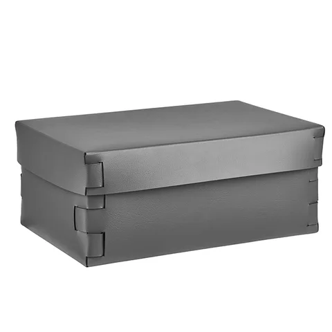 Colombo Adj Коробка Snob, 32x20H13,5 см, цвет: серый/черный