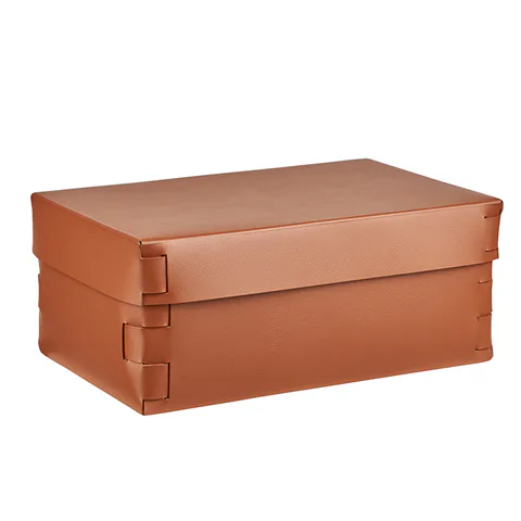 Colombo Adj Коробка Snob, 32x20H13,5 см, цвет: коньяк/бордо