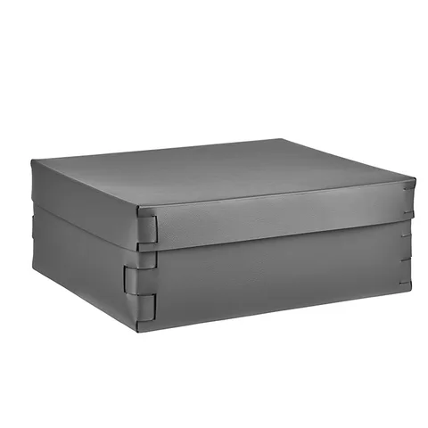 Colombo Adj Коробка Snob, 36x30H13,5 см, цвет: серый/черный