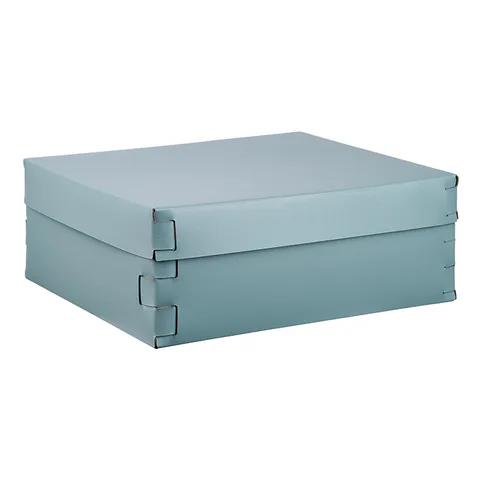 Colombo Adj Коробка Snob, 36x30H13,5 см, цвет: небесный/эвкалипт