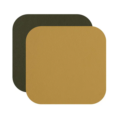 Colombo Adj Квадратный костер, 12x12 см, цвет: горчичный/оливковый