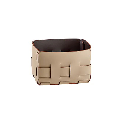 Colombo Adj Корзинка Mini Bottega, 12x19H13 см , цвет: капучино/шоколад