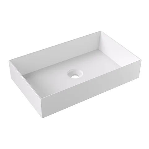 Alice Spy Раковина Rectangular 60x38хВ12, накладная, без отверстия под смеситель, белый матовый
