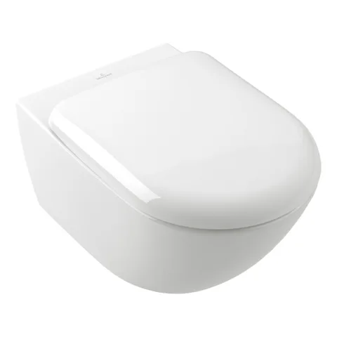 Villeroy&Boch Antao Унитаз подвесной, безободковый, смыв Tornado, CeramicPlus, цвет альпийский белый (без сиденья)