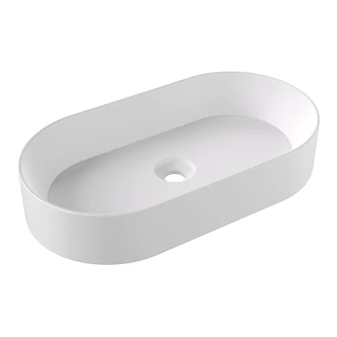 Alice Spy Раковина Oval 65x36хВ12, накладная, без отверстия под смеситель, белый матовый