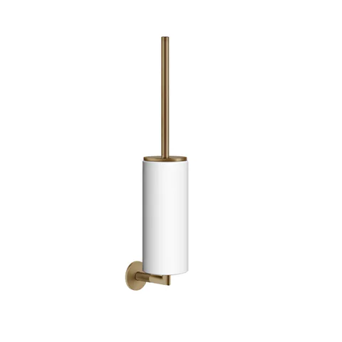 GESSI ANELLO Ершик для унитаза, настенный, колба белая, фурнитура Warm Bronze Br. PVD