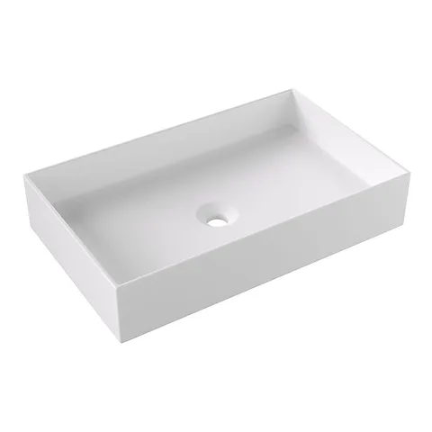 Alice Hide Раковина 60x37хВ12, накладная, без отверстия под смеситель, белый матовый