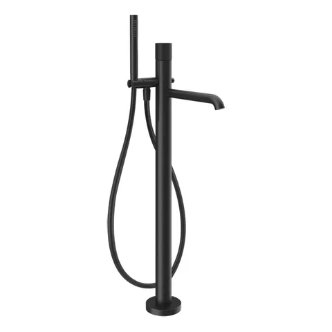 GESSI HABITO RIGATO Смеситель для ванны напольный, однорычажный, цвет Matte Black