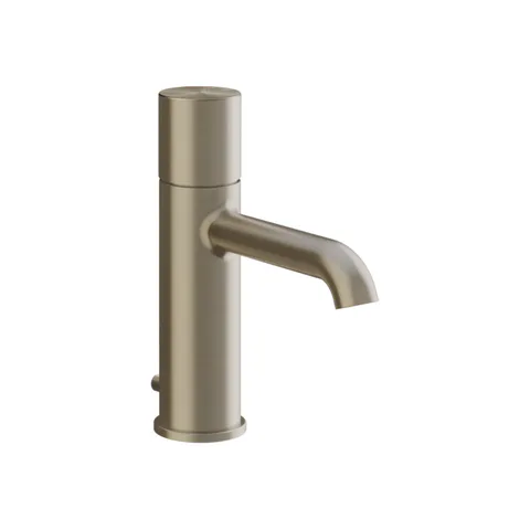 GESSI HABITO UNITO Смеситель для раковины на 1 отверстие, однорычажный, в комплекте с донным клапаном, цвет Finox Brushed Nickel