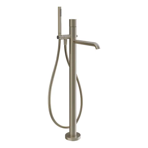 GESSI HABITO UNITO Смеситель для ванны напольный, однорычажный, цвет Finox Brushed Nickel