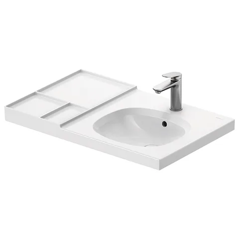 Duravit Aurena Раковина подвесная 800 x 500 мм, правая, с 1 отв под смеситель, ,Цвет: Белый глянец+HygieneGlaze
