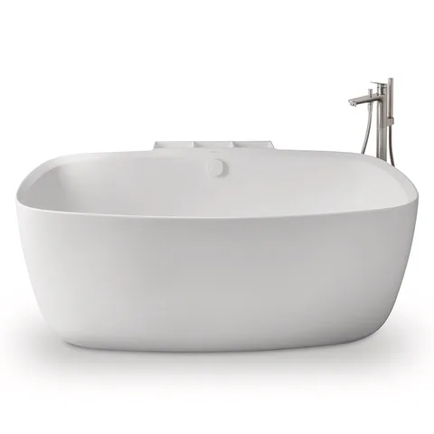 Duravit Aurena Ванна пристенная 1600 x 1035 мм, из материала DuroCast Plus, в коплекте сливной гарнитур,  ,Цвет: Белый матовый