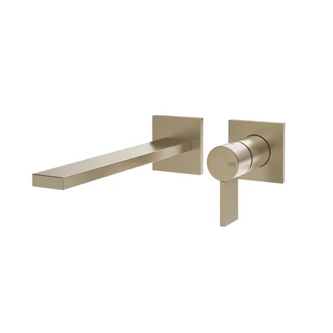 GESSI  INVERSO DIAMANTATO Внешняя часть настенного смесителя для раковины, цвет: Finox Brushed Nickel