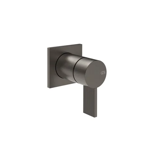 GESSI  INVERSO RIGATO Внешняя часть настенного смесителя для душа, цвет: Black Metal Br. PVD