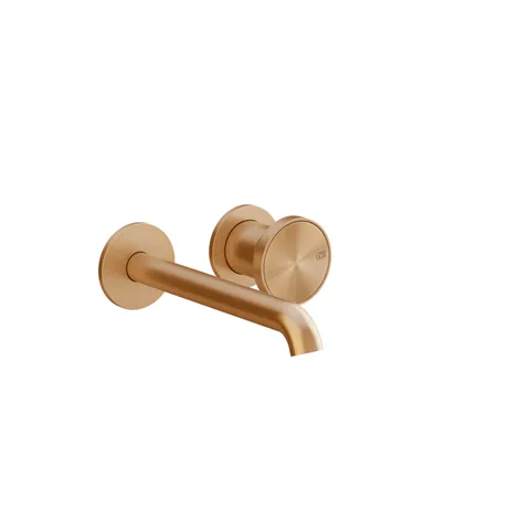 GESSI Origini Смеситель для раковины встраиваемый  с изливом, в компл с отд вставкой, цвет Warm Bronze Br. PVD (внешняя часть)