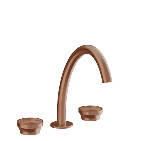 GESSI Origini Смеситель для раковины на 3 отв, без донного клапапна, в компл с отд вставкой, цвет Copper Brushed PVD