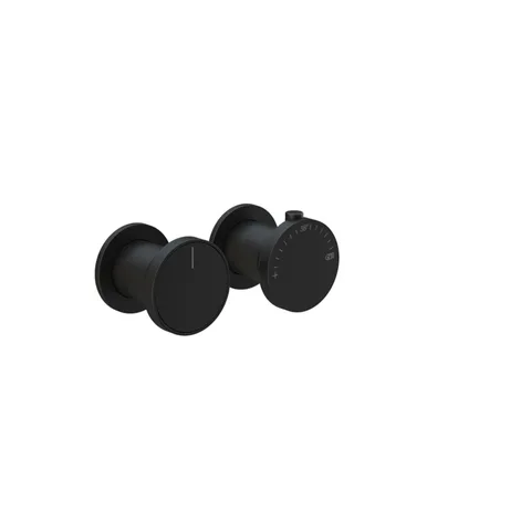 GESSI Origini Внешние части встроенного термост смесителя для ванны на 2 позиц, в компл с отд вставкой, цвет: Black XL