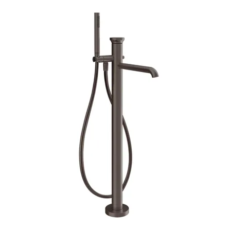 GESSI Origini Смеситель  наполньный для ванны, с ручной лейкой, в комплекте вставка., цвет: Black Metal Brushed PVD