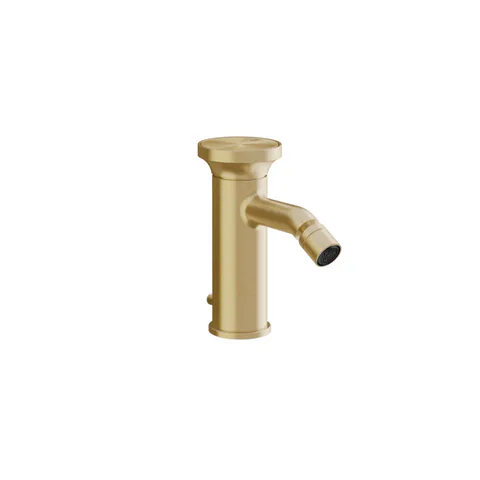 GESSI Origini Смеситель для биде с донным клапаном, в компл с отделочн вкладкой., цвет: Brushed Brass PVD